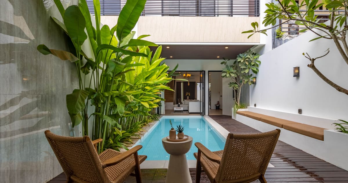 Vila Hak Milik Villa Tropikal Urban Di Padonan in Canggu